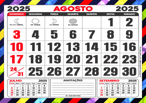 Agosto já passa do meio Agosto já passa do meio