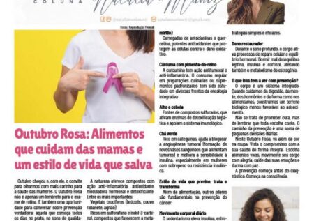 Outubro Rosa: Alimentos que cuidam das mamas e um estilo de vida que salva