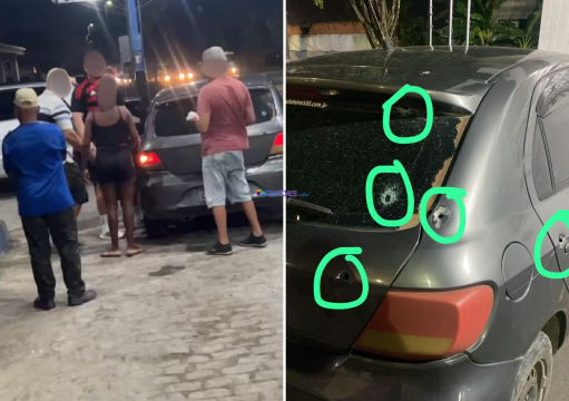 Passageira é baleada após motorista de aplicativo não parar em abordagem armada em Campos Passageira é baleada após motorista de aplicativo não parar em abordagem armada em Campos