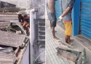 Dupla é presa em flagrante por furto de calhas no Centro de Campos