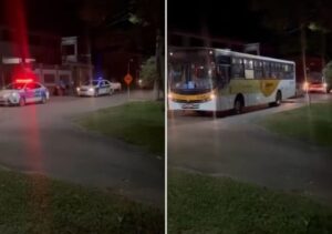 Guarda Civil Municipal escolta ônibus após confusão por falta de coletivos em Lagoa de Cima