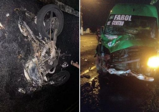 Morre mulher de 30 anos envolvida em colisão entre moto e van na RJ-216, em Campos Morre mulher de 30 anos envolvida em colisão entre moto e van na RJ-216, em Campos