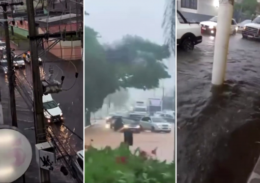 Chuvas chegam ao Centro de Macaé e causam transtornos Chuvas chegam ao Centro de Macaé e causam transtornos