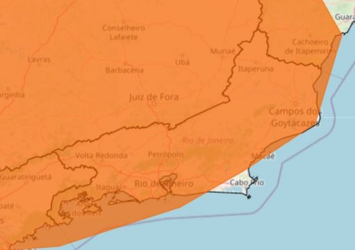 INMET emite mais um aviso de riscos de chuvas intensas no estado do RJ INMET emite mais um aviso de riscos de chuvas intensas no estado do RJ