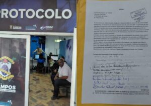 Moradores protocolam abaixo-assinado contra fim de atendimento 24 horas em Santo Eduardo Moradores protocolam abaixo-assinado contra fim de atendimento 24 horas em Santo Eduardo