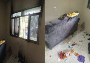 Mulher é presa após tentar incendiar residência com a própria filha dentro, em Itaperuna