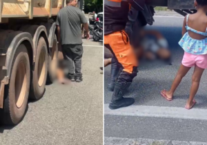 Homem fica preso embaixo de caminhão após atropelamento em Guarus