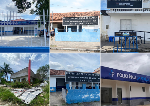 O mapa da rede de Saúde de Campos O mapa da rede de Saúde de Campos