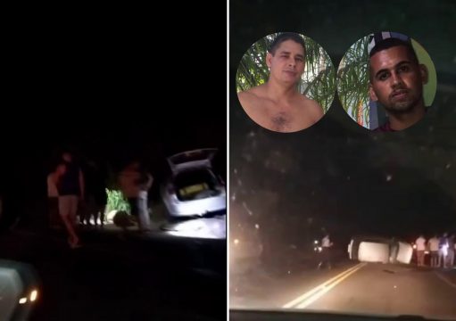 Dois homens morrem em colisão na RJ-224 após tentativa de desvio de animal Dois homens morrem em colisão na RJ-224 após tentativa de desvio de animal