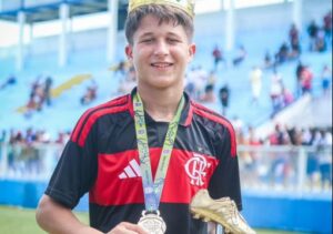 Joia campista Lucas Beda brilha em título nacional do Flamengo