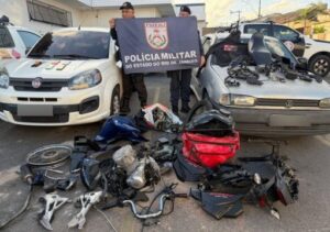PM descobre falso roubo de motocicleta e apreende peças de desmanche em Guarus