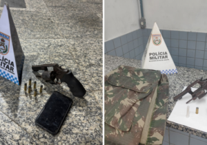 Dois homens são presos com armas de fogo em Travessão e no Parque Guarus