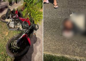 Após roubo de moto em São João da Barra, fuga de suspeitos termina em acidente em Campos