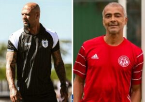 Felipe Melo x Romário: Americano e America se encaram em dois jogos, valendo vaga na final da Série A2