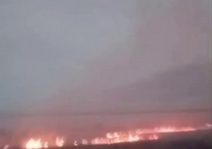 Grande incêndio é registrado entre Barcelos e Caetá, em SJB