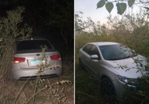 PM recupera carro roubado e apreende moto com chassi adulterado em área de mata na Baixada Campista