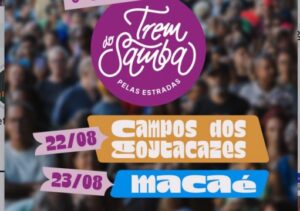 Campos recebe Trem do Samba Pelas Estradas neste sábado, no Jardim do Liceu