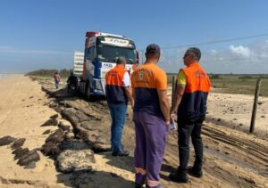 Defesa Civil intensifica monitoramento da erosão no Farol