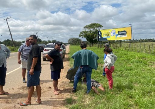 Animal solto provoca queda de moto com dois ocupantes na RJ-216, em Campos Animal solto provoca queda de moto com dois ocupantes na RJ-216, em Campos