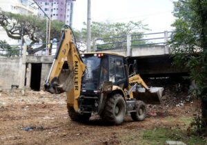 Após mais de um mês, força-tarefa mantém manutenção em APP à margem do Paraíba do Sul
