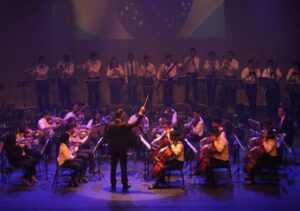 Orquestra Mariuccia Iacovino, de Campos, representa o Brasil em encontro internacional no Chile Orquestra Mariuccia Iacovino, de Campos, representa o Brasil em encontro internacional no Chile