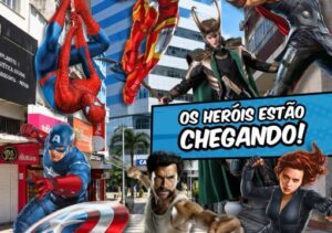 Heróis vão animar o Centro de Campos na próxima sexta-feira Heróis vão animar o Centro de Campos na próxima sexta-feira